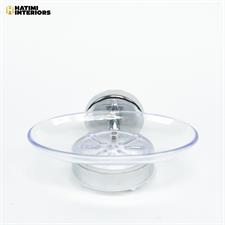 PREMIUM CHROME SILVER OVAL SOAP DISH