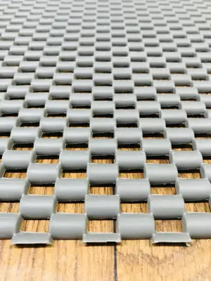 GREY CAPSULE RUBBER ANTI-SLIP MAT FOR HOME, KITCHEN & BATHROOM – WASHABLE & DURABLE