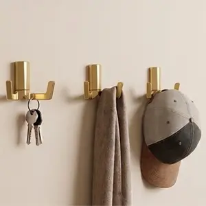 GOLD DOUBLE HOOK WALL HANGER