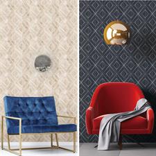 DIAMOND-MARBLED DESIGN - FUTURO WALLPAPERS ROLLS