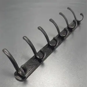 PREMIUM 6-HOOK WALL MOUNTED COAT AND HANGER RACK