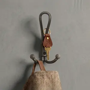 PREMIUM SATIN WEATHERED BRASS HEAVY DUTY TRIPLE WALL MOUNTED COAT AND HAT HOOK