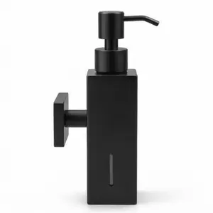 MATTE BLACK WALL MOUNTED PUMP SOAP DISPENSER