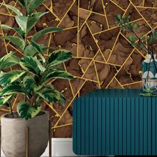 MARBLED MARVELED - GOLDEN TIMES WALLPAPER ROLLS