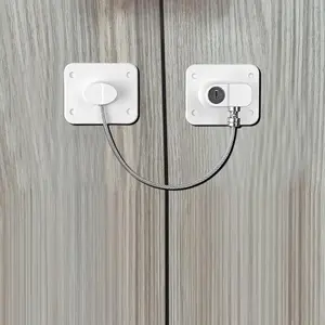 CHILD SAFETY LOCK CABLE – ADHESIVE MULTI-PURPOSE SAFETY LATCH