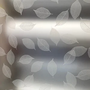 FROSTED LEAF PRINT — GLASS ADHESIVE PAPER