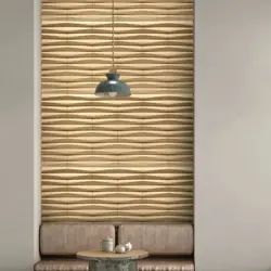 BEIGE WAVE PATTERN PU WALL STONE PANELS