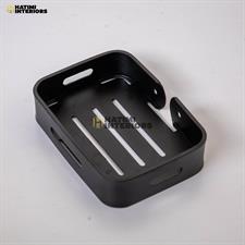 BLACK ALUMINUM SOAP DISH