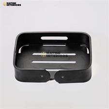 BLACK ALUMINUM SOAP DISH