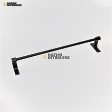 BLACK ALUMINUM TOWEL ROD