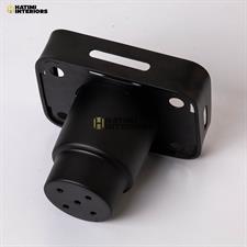 BLACK ALUMINUM BRUSH HOLDER