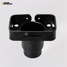 BLACK ALUMINUM BRUSH HOLDER