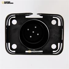 BLACK ALUMINUM BRUSH HOLDER