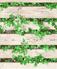 FLORAL FENCE - CROWN WALLPAPER ROLLS