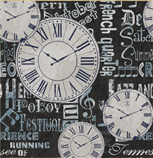 CLOCKWORK COLLAGE - CROWN WALLPAPER ROLLS