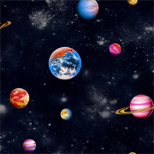 PLANETARY PATTERN - CROWN WALLPAPER ROLLS