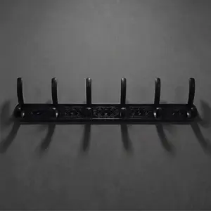PREMIUM 6-HOOK WALL MOUNTED COAT AND HANGER RACK