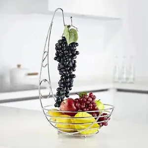 STAINLESS STEEL FRUIT BASKET WITH HANGER