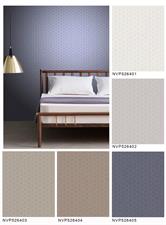HEXAGON HUES - PLAIN COLOR 4 WALLPAPER ROLLS
