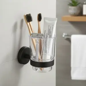 TRANSPARENT PLASTIC BRUSH HOLDER