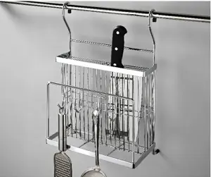 MULTIPURPOSE STAINLESS STEEL CHOPPING BOARD HOLDER