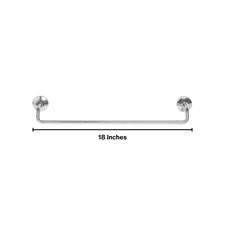 SOLID STAINLESS STEEL TOWEL ROD