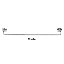 SOLID STAINLESS STEEL TOWEL ROD