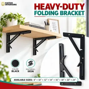 HEAVY DUTY FOLDING SHELF BRACKET