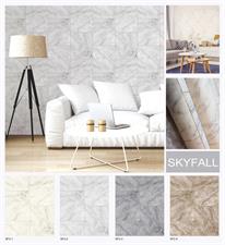 GOLD LINE MARBLE - SKYFALL WALLPAPER ROLLS