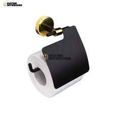 PREMIUM GOLDEN AND BLACK BATHROOM ACCESSORIES SET