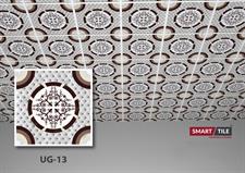 UG 13 - FALSE CEILING GYPSUM TILES WITH FITTING ACCESSORIES - PER SQ FT