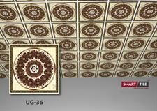 UG 36 - FALSE CEILING GYPSUM TILES WITH FITTING ACCESSORIES - PER SQ FT