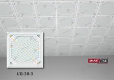UG 38-3 - FALSE CEILING GYPSUM TILES WITH FITTING ACCESSORIES - PER SQ FT