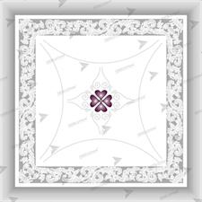 UG 43 - FALSE CEILING GYPSUM TILES WITH FITTING ACCESSORIES - PER SQ FT