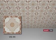 UG 44 - FALSE CEILING GYPSUM TILES WITH FITTING ACCESSORIES - PER SQ FT