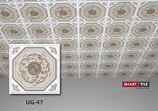 UG 47 - FALSE CEILING GYPSUM TILES WITH FITTING ACCESSORIES - PER SQ FT