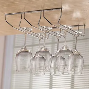 3 PIECE STAINLESS STEEL WINE GLASS HOLDER