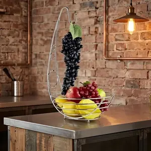 STAINLESS STEEL FRUIT BASKET WITH HANGER