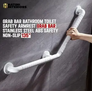 PREMIUM NON-SLIP ANGLED BATHROOM SAFETY GRAB BAR