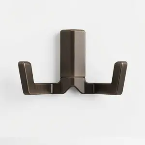 ANTIQUE BRONZE DOUBLE HOOK WALL HANGER