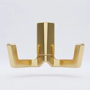 GOLD DOUBLE HOOK WALL HANGER