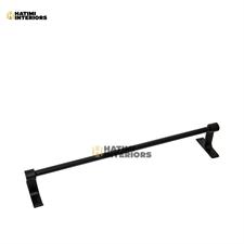 BLACK ALUMINUM TOWEL ROD