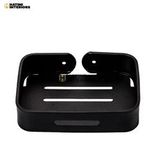 BLACK ALUMINUM SOAP DISH