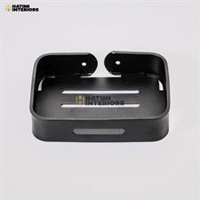 BLACK ALUMINIUM BATHROOM ACCESSORIES SET