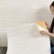 WHITE TEXTURED BRICK FOAMIC SHEET