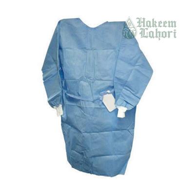 Disposable Gown Blue نیلا ڈسپوزایبل گاون (pack of 1) | Hakeem Lahori