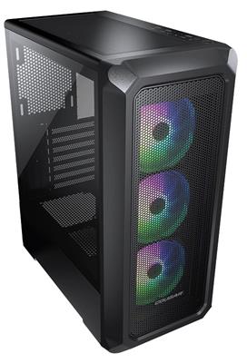 COUGAR Archon 2 Mesh RGB- / Mid Tower / 3 ARGB fans / Tempered side glass. - Mesh Black