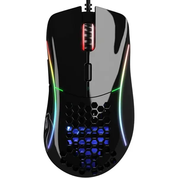 Glorious Model D Glossy Black Extreme Lightweight Ergonomic Gaming Mouse