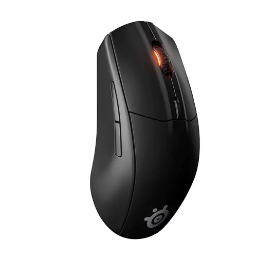 Steelseries Rival 3 Wireless Gen 2 Gaming Mouse TrueMove Core 8.5K Sensor, 1.35ms Latency, 3-Zone RGB, Super Mesh Cable, 6 Buttons, Black