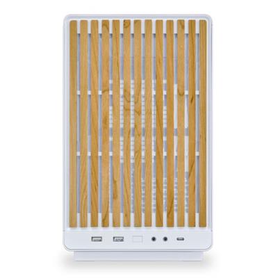 Lian LI A3-mATX M-ATX Tempered side glass Gaming Case  White [Wood Edition]